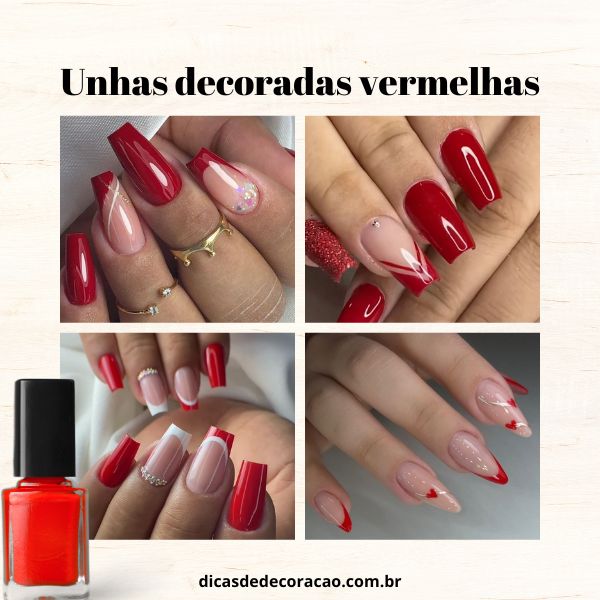 unhas decoradas simples e bonitas