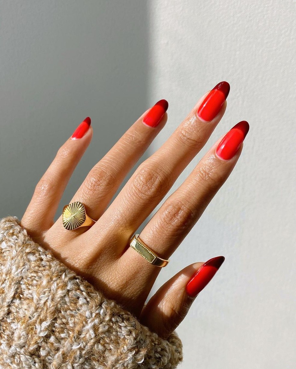 ideias unhas natal e reveillon