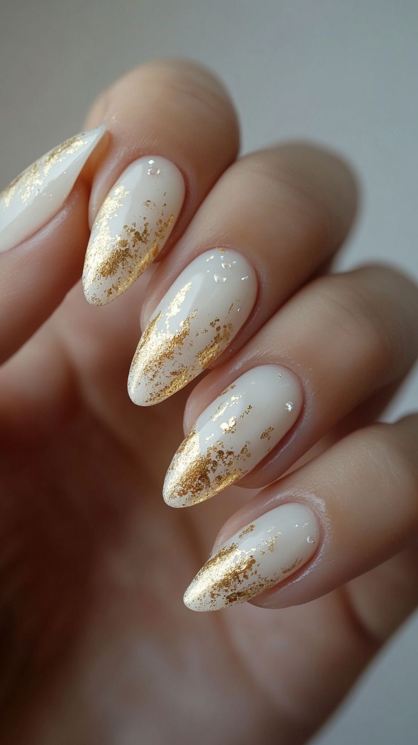 unhas com glitter para festa