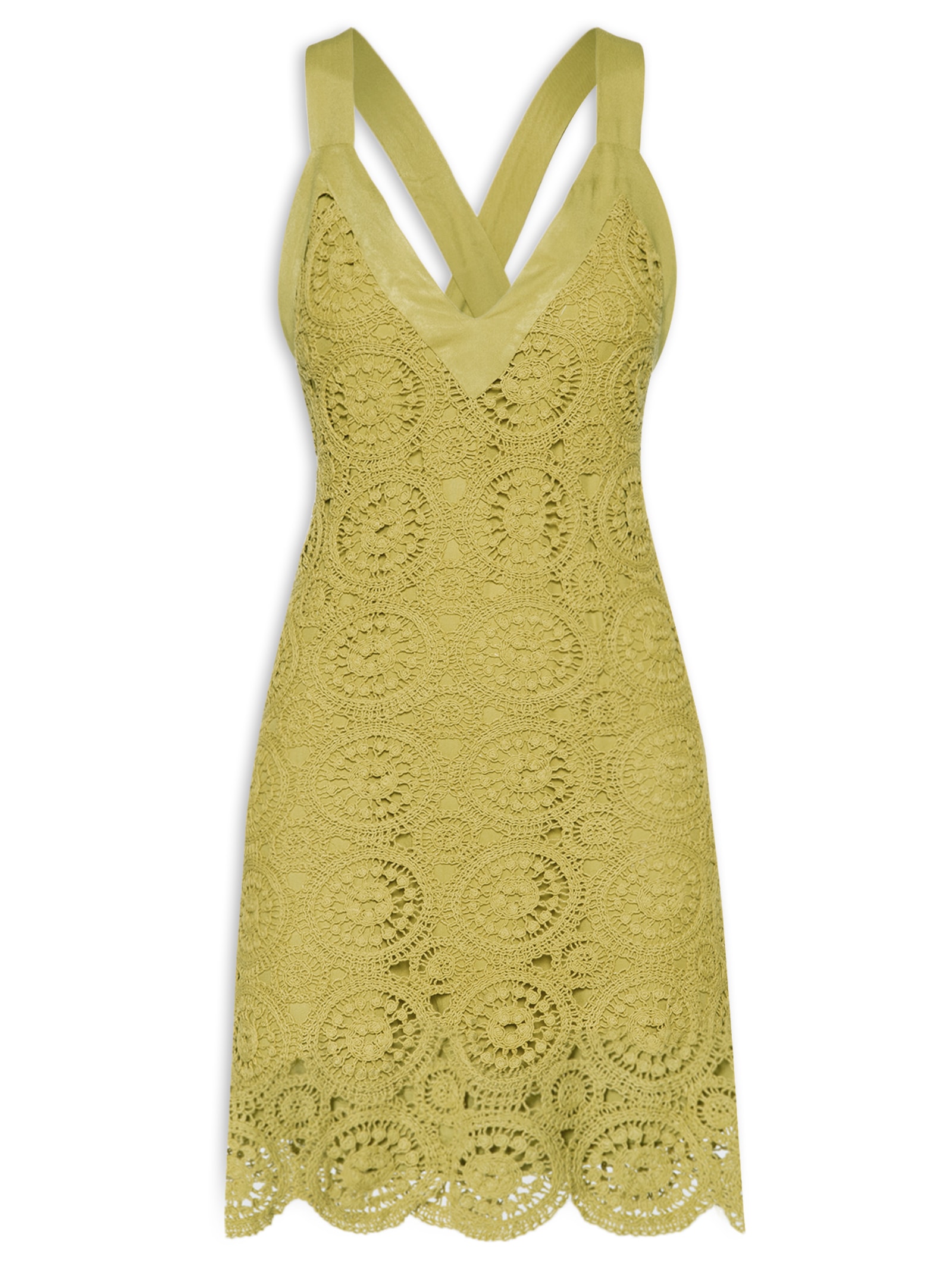 vestido de crochê longo