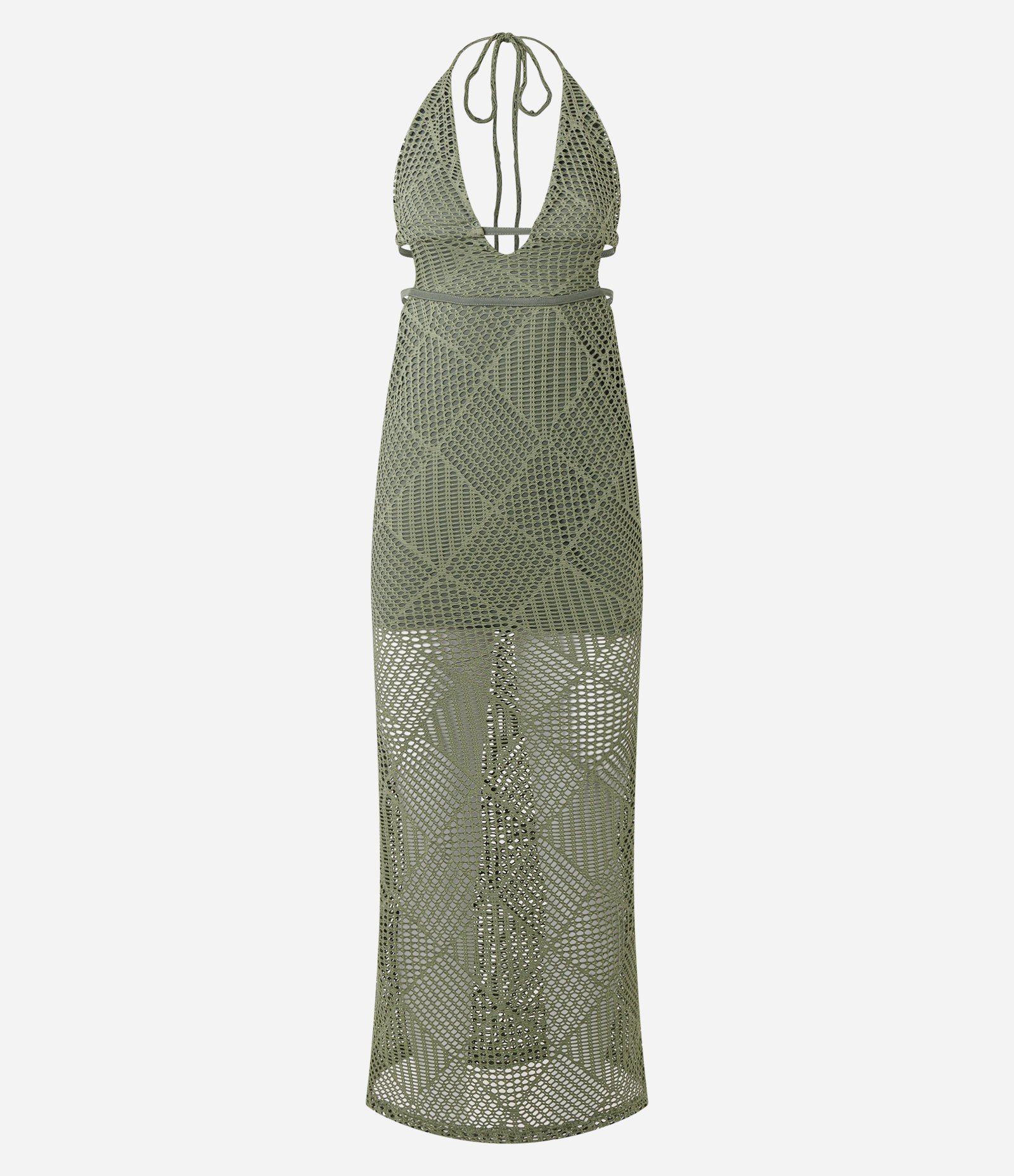 vestido de crochê com forro